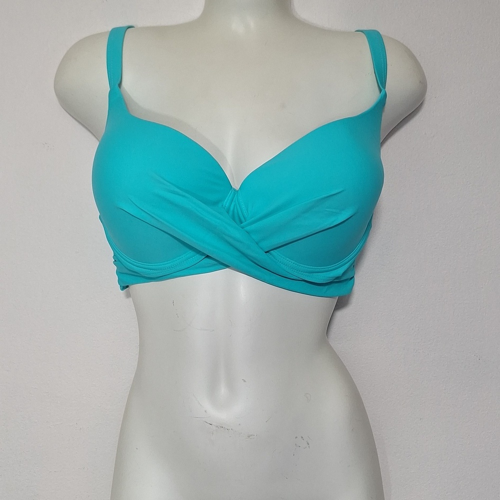 Zaful Turquoise Bikini Top